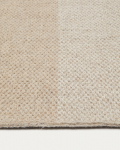 Kave Home Vloerkleed Sulema Geblokt Beige Wol 160x230cm