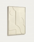 Kave Home Schilderij Talin Abstract Beige 60x90cm