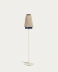 Kave Home Staande Lamp Yuvia Katoen Beige/Blauw