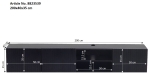 Zwevend Tv-meubel Roman Zwart 200cm - Giga Meubel