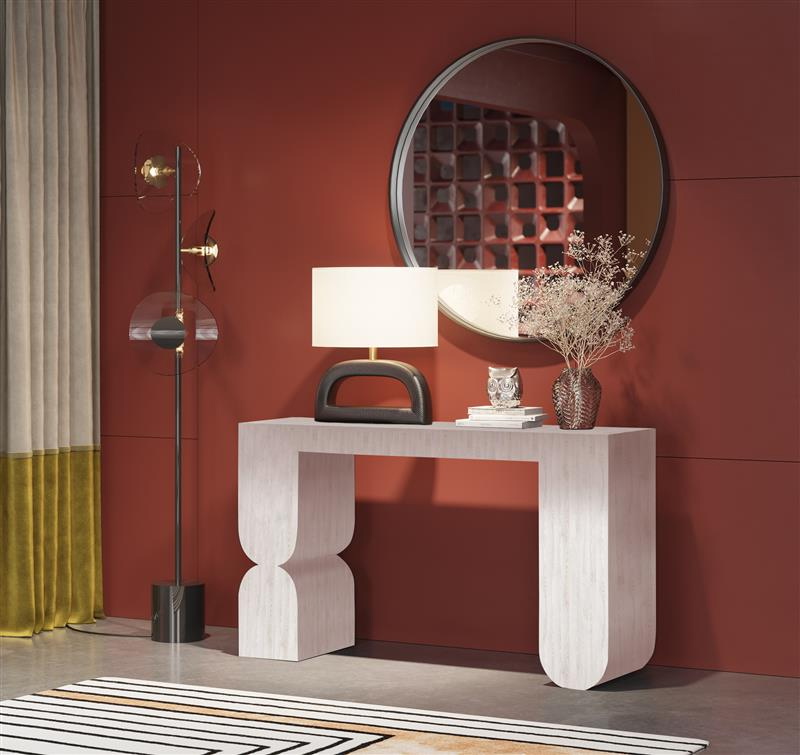 Kare Design Sidetable Curve Wit 120cm