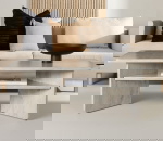 Fjôrd Salontafel Ålesund 120x60 Marmerlook Beige