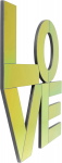 Kare Design Wanddecoratie Love Letters 90x90cm