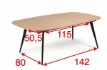 Eettafel Dunes Uitschuifbaar 180cm - Giga Living