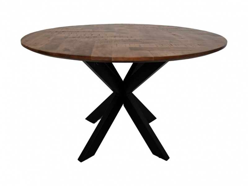 HSM Collection Eettafel Mozaiek Mango Naturel Ø120cm