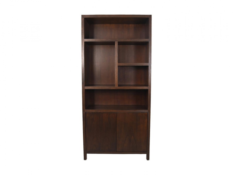 HSM Collection Wandkast Teak Fineer Bruin 5 Vakken L