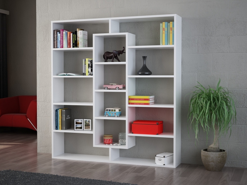 Boekenkast Ample Melamine Wit