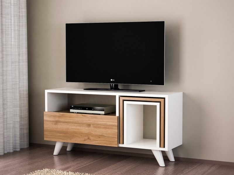 Tv-meubel Novella Melamine Wit