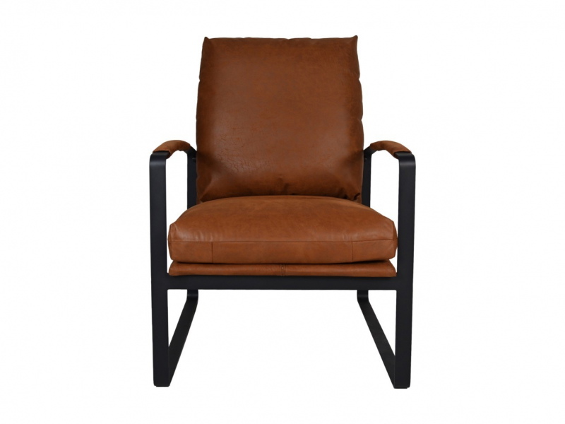 HSM Collection Fauteuil Miami Leder Cognac