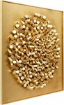 Kare Design Wanddecoratie Mikado Goud 120x120cm
