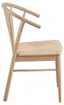 Eetkamerstoel Dolen Met Armleuning Paper Plaits Off White/Naturel - Giga Living
