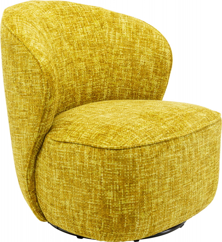 Kare Design Draaifauteuil Ellie Geel
