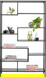 Kare Design Boekenkast Loft Zwart Bubble 115x195cm