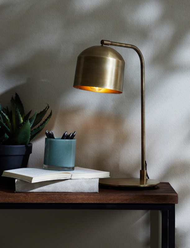 Light & Living Bureaulamp Aleso IJzer Antiek Brons