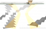Kare Design Sidetable Gloria Glas/Goud 140cm