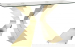 Kare Design Sidetable Gloria Glas/Goud 140cm