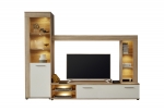 Tv-kast Logo Naturel/Wit 240x185cm