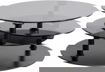 Kare Design Salontafel Twist Zwart Glas