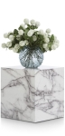 Coco Maison Bijzettafel Marble Look 50cm Wit