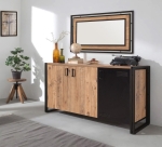 Dressoir Cosmo Nora Melamine Atlantic Pine Zwart