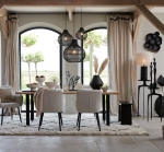 Light & Living Kruk Nieke Dennenhout Zwart