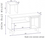 Tv-meubel Novella Melamine Wit