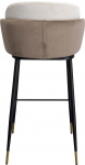 Kare Design Barkruk Hojas Velvet Beige/Taupe