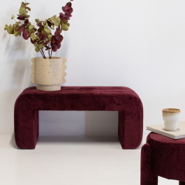 Bankje Sera Burgundy - Giga Meubel