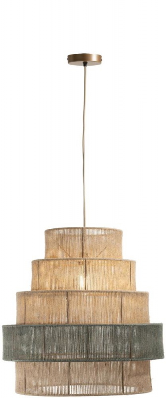 Coco Maison Hanglamp Tali Naturel/Groen Ø60cm