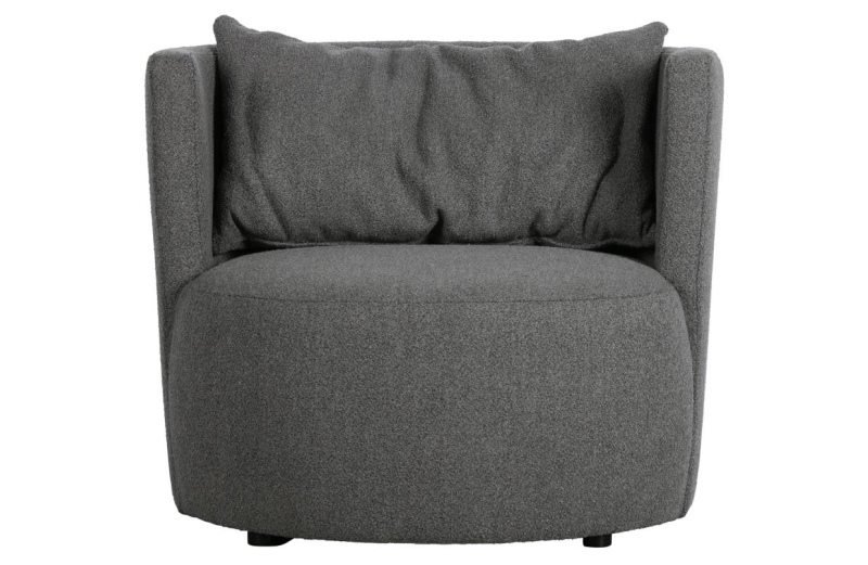 Vtwonen Explore Fauteuil Bouclé Staalgrijs