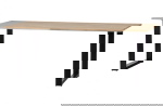 Woood Combi-tablo: Eiken 200x90 & U-poot