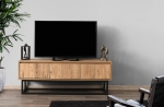 Tv-Meubel Tilsim Melamine Zwart Pine 140cm