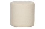 Woood Poef Sara Hoog Bouclé Creme Ø46cm