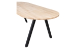 Woood Combi-tablo: Ovaal Eiken & 2-standen Poot