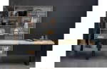 Woood Combi-tablo: Mango Visgraat 200x90 & U-poot