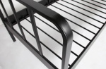 Woood Bed Mees Metaal Zwart 90x200cm
