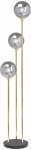 Kare Design Vloerlamp Al Capone Goud 3-Lichts