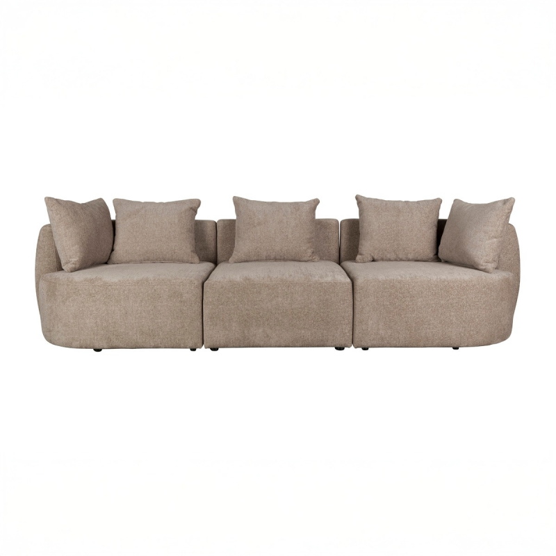 Dutchbone Bank Rocca 4,5-Zits Cappuccino