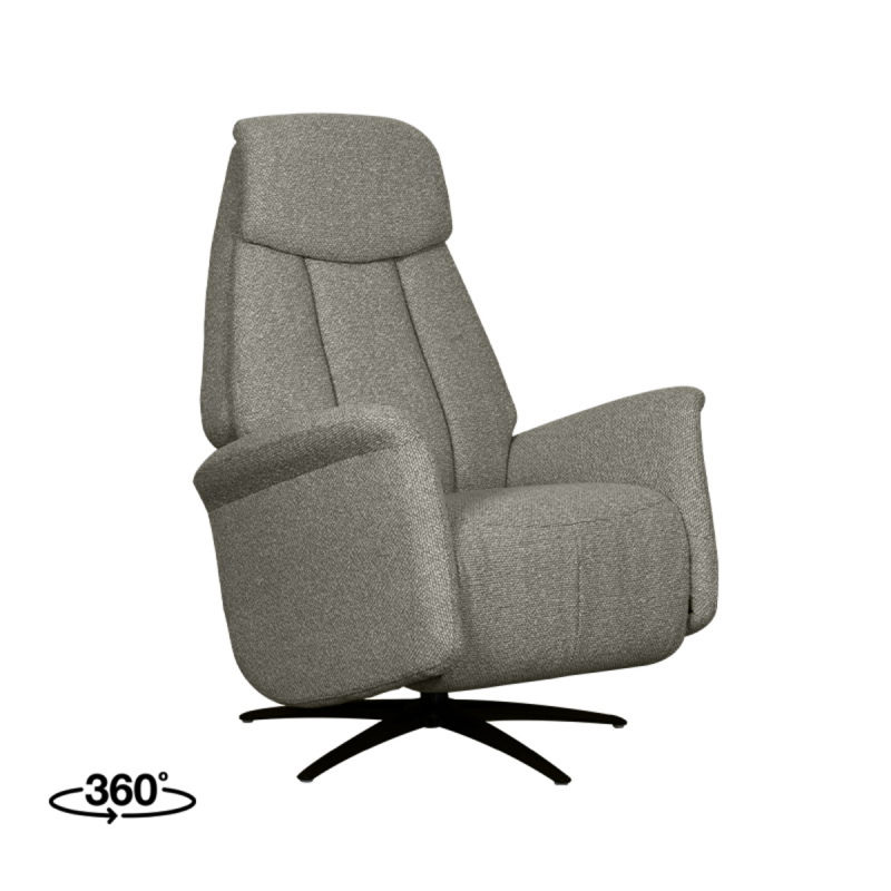 LABEL51 Elektrische Fauteuil Oslo Bouclé Mushroom