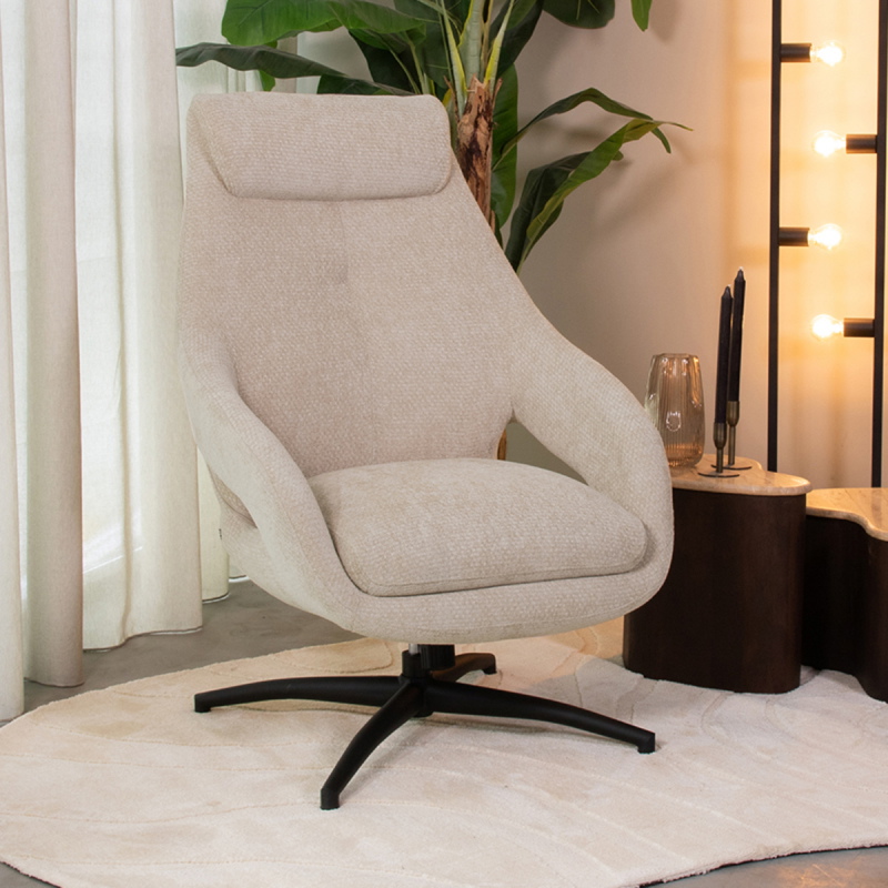 LABEL51 Draaifauteuil Maxwell Elite Naturel
