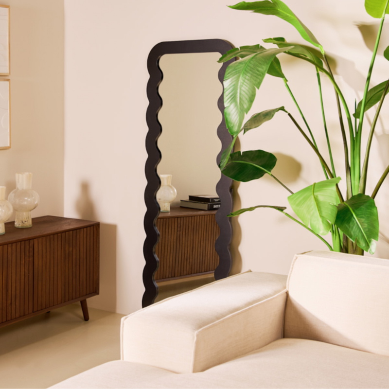 Spiegel Nove Zwart 165cm - Giga Meubel