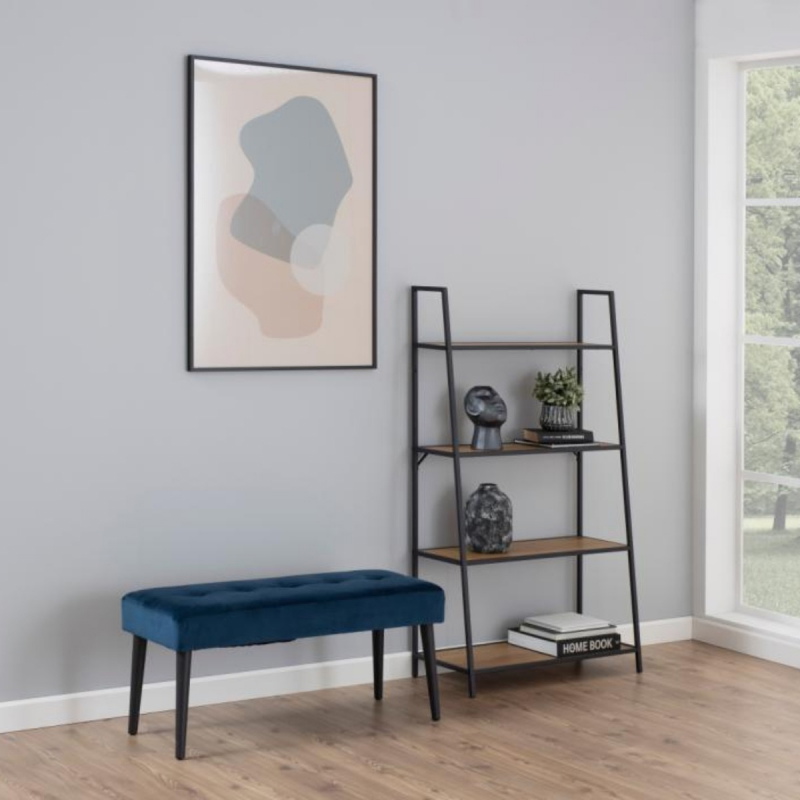 Bankje Odin Navy Blauw 95cm - Giga Living