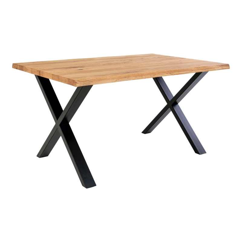 House Nordic Eetkamertafel Toulon Geolied Eikenhout 140cm