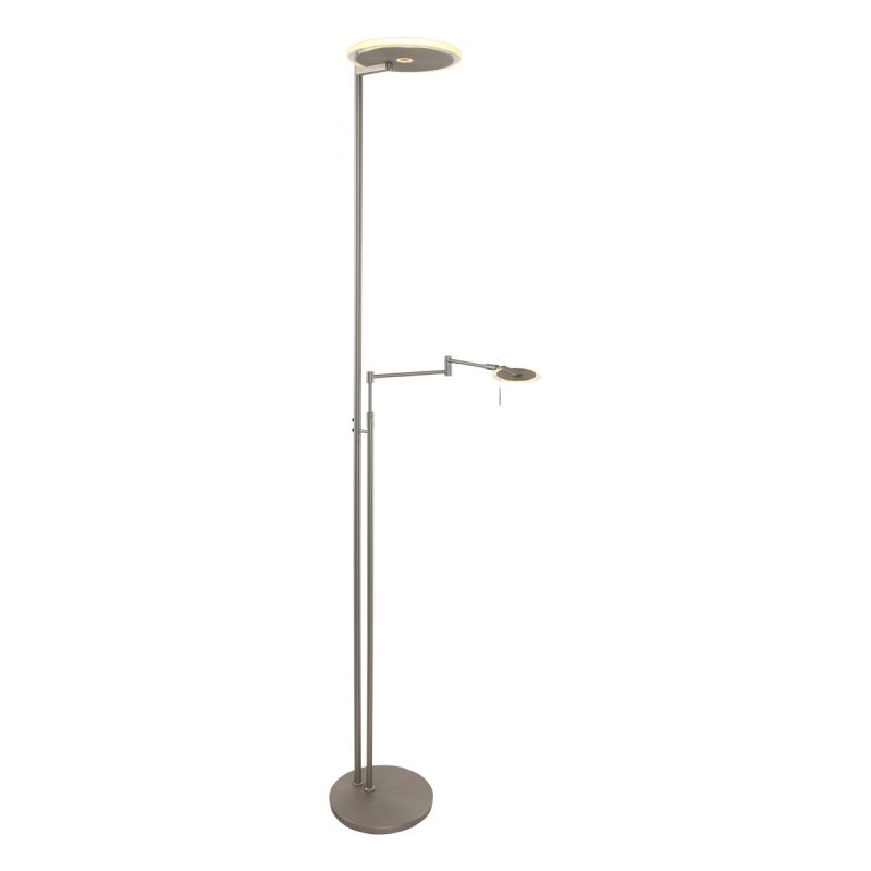 Steinhauer Turound Vloerlamp Staal 2-lichts 187cm