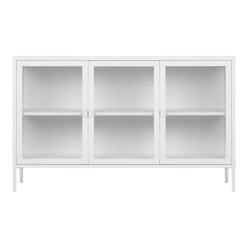 House Nordic Dressoir Brisbane Staal Wit 140cm