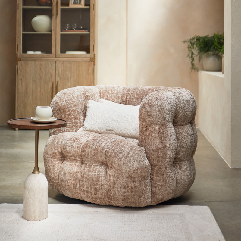 Rivièra Maison Fauteuil Arosa Draaibaar Taupe