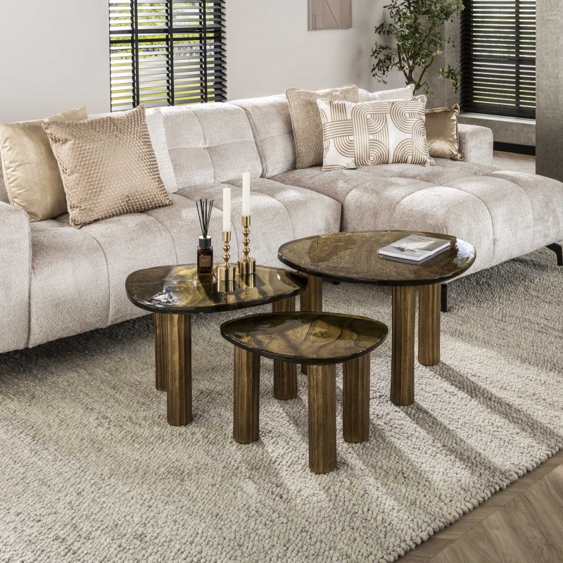 Salontafel Eclipse Goud M - Giga Meubel