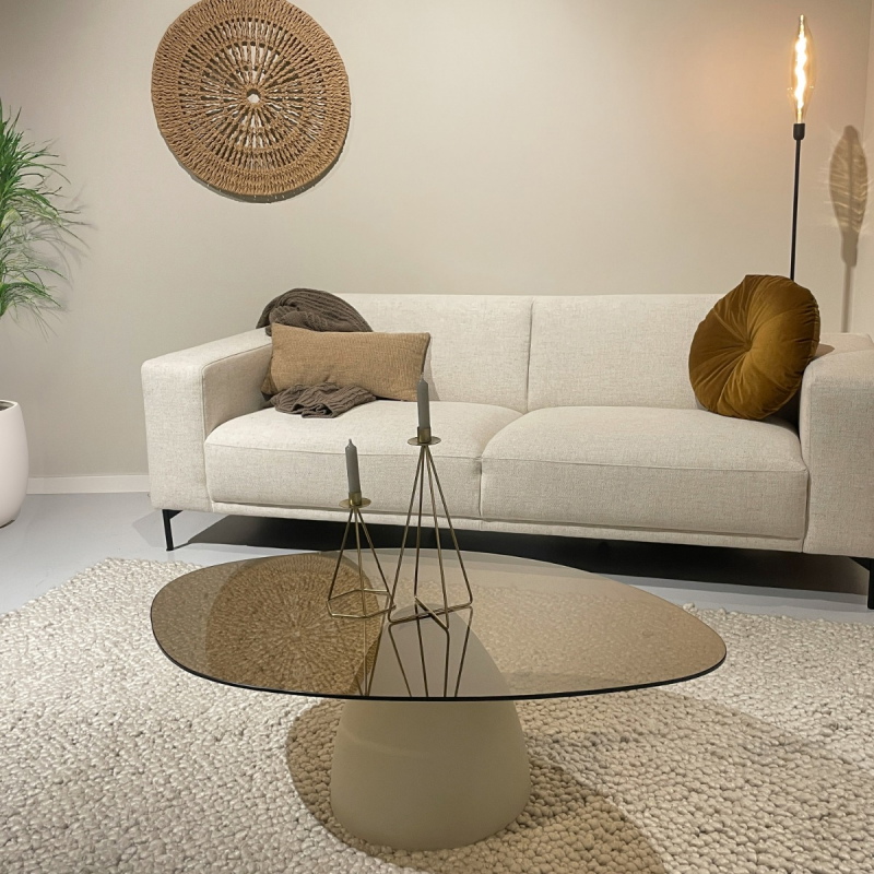 Livingfurn Salontafel Brix Mylon Glas 110cm
