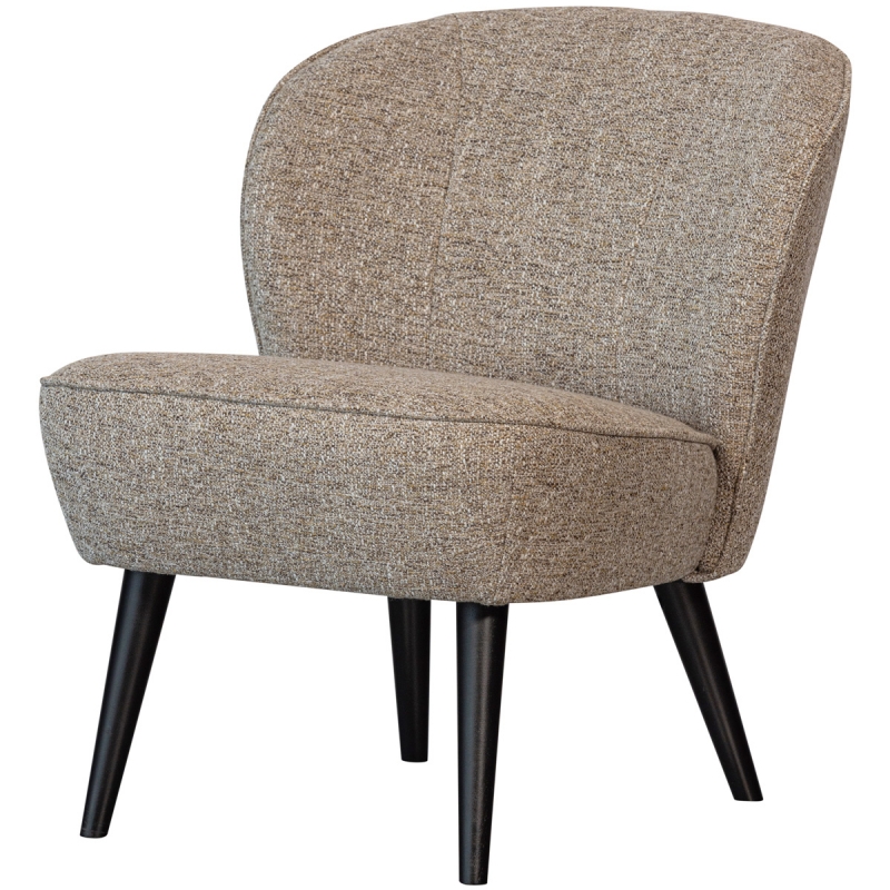 Woood Sara Fauteuil Geweven Stof Naturel Melange