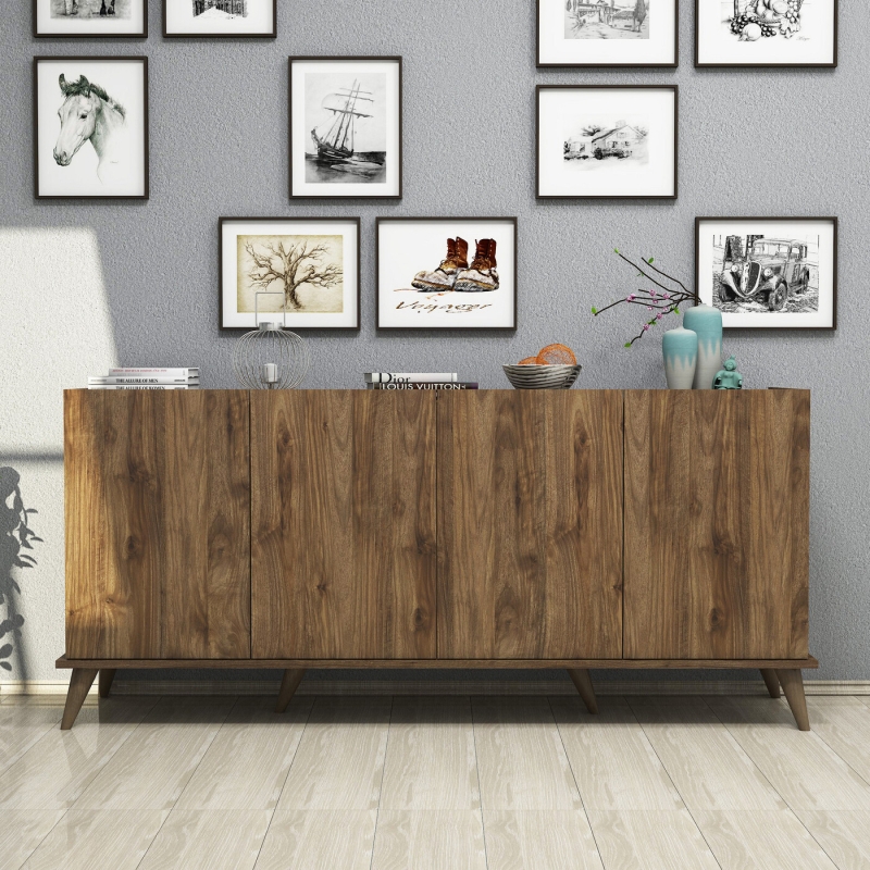 Dressoir Elegante Melamine Walnoot